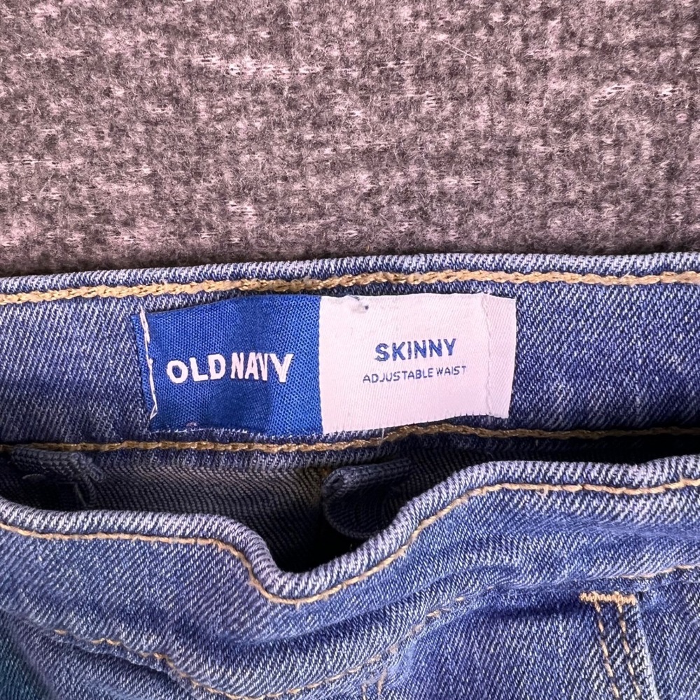 Old Navy Skinny Jeans‎ Kids 5T Blue Jegging Casual Adjustable Waist Medium Wash - Picture 4 of 12